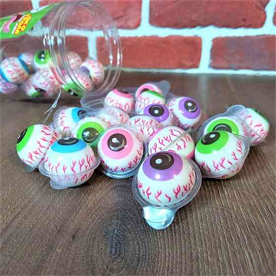 Мармеладні цукерки Очі Троля 60 шт — жувальний мармелад з начинкою, яскраві та смачні солодощі Харків