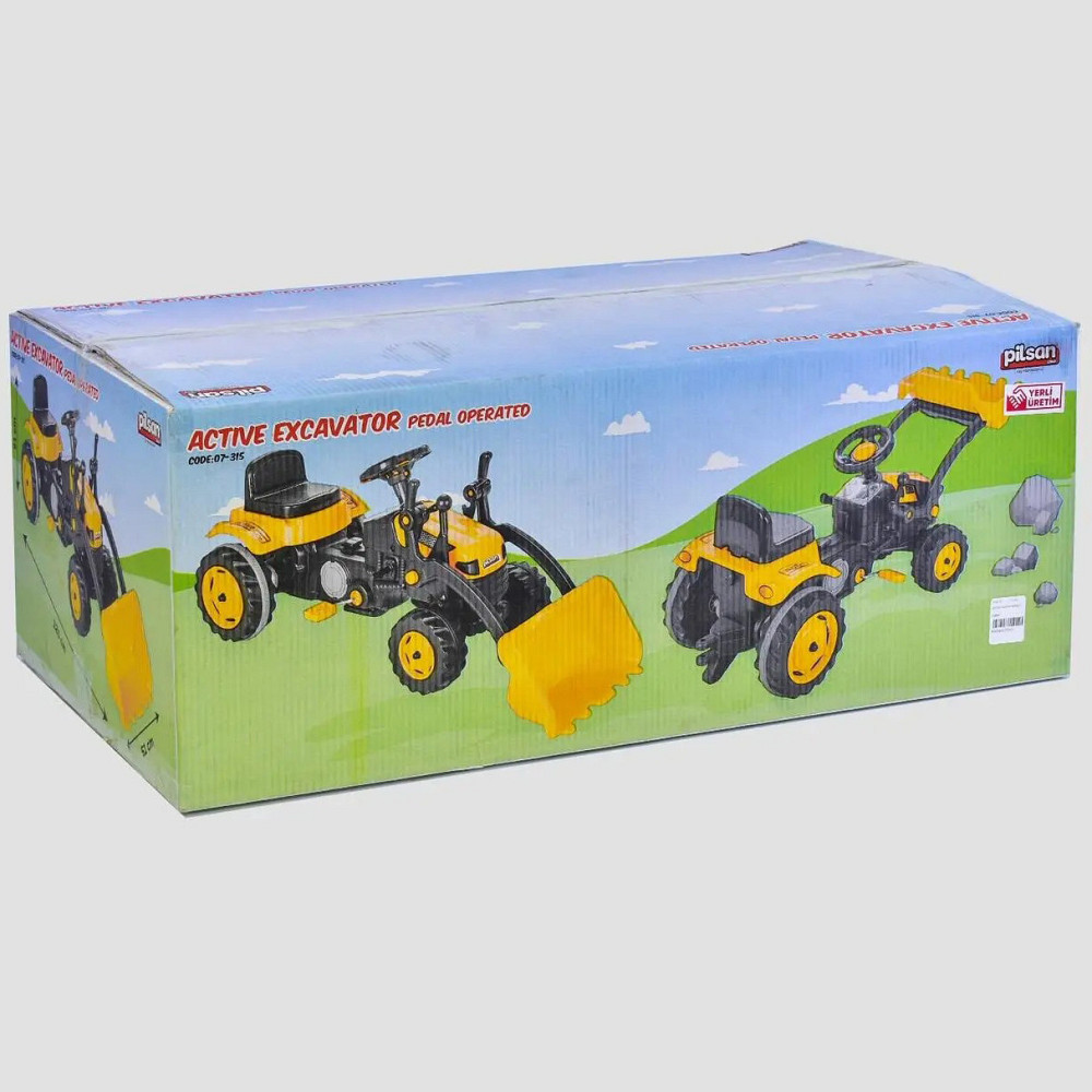 Детский педальный трактор экскаватор с ковшом Pilsan 07-315 на педалях для детей Киев - изображение 4
