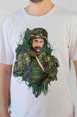 Футболка с Тарасом Шевченко мужская белая 48 белый Киев