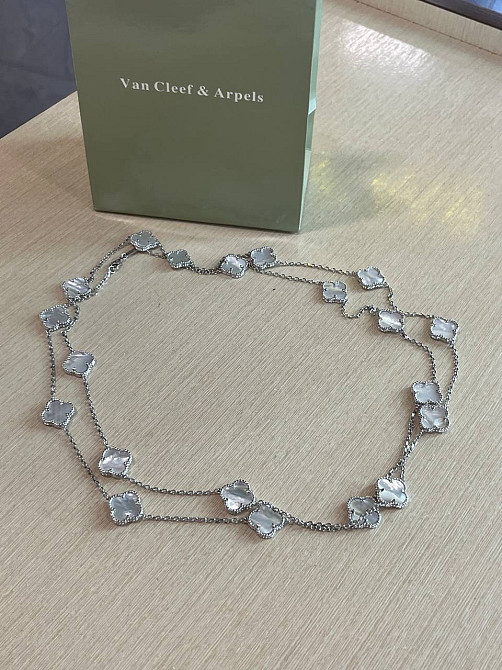 Подвеска Van Cleef  20 элементов  Перламутр, белое золото Одесса - изображение 7
