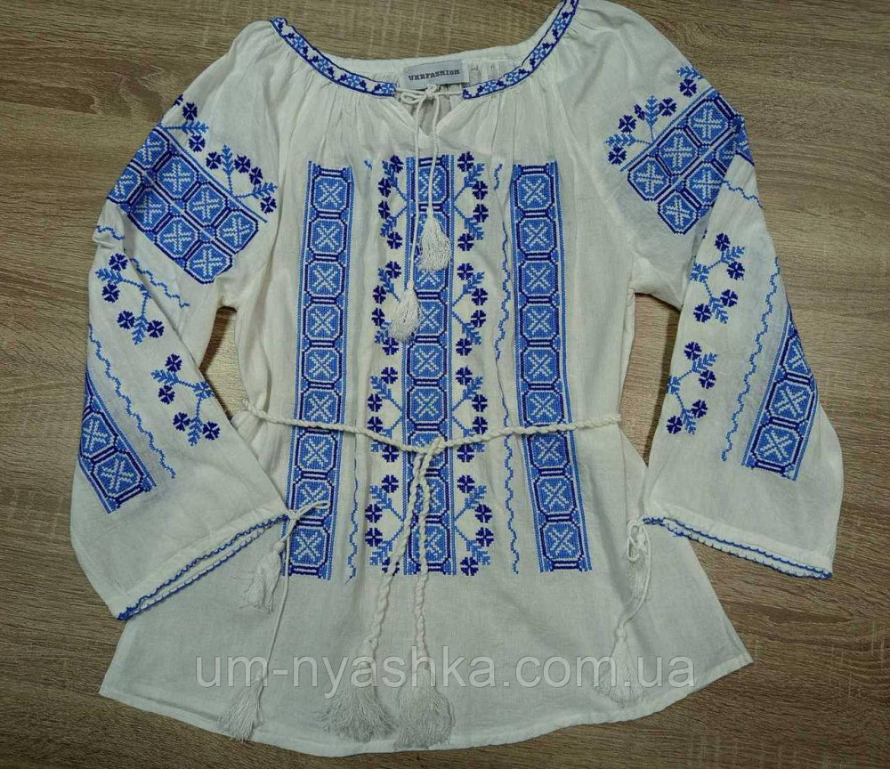 Жіноча лляна вишиванка "Сніжна" Кривий Ріг - фото 10