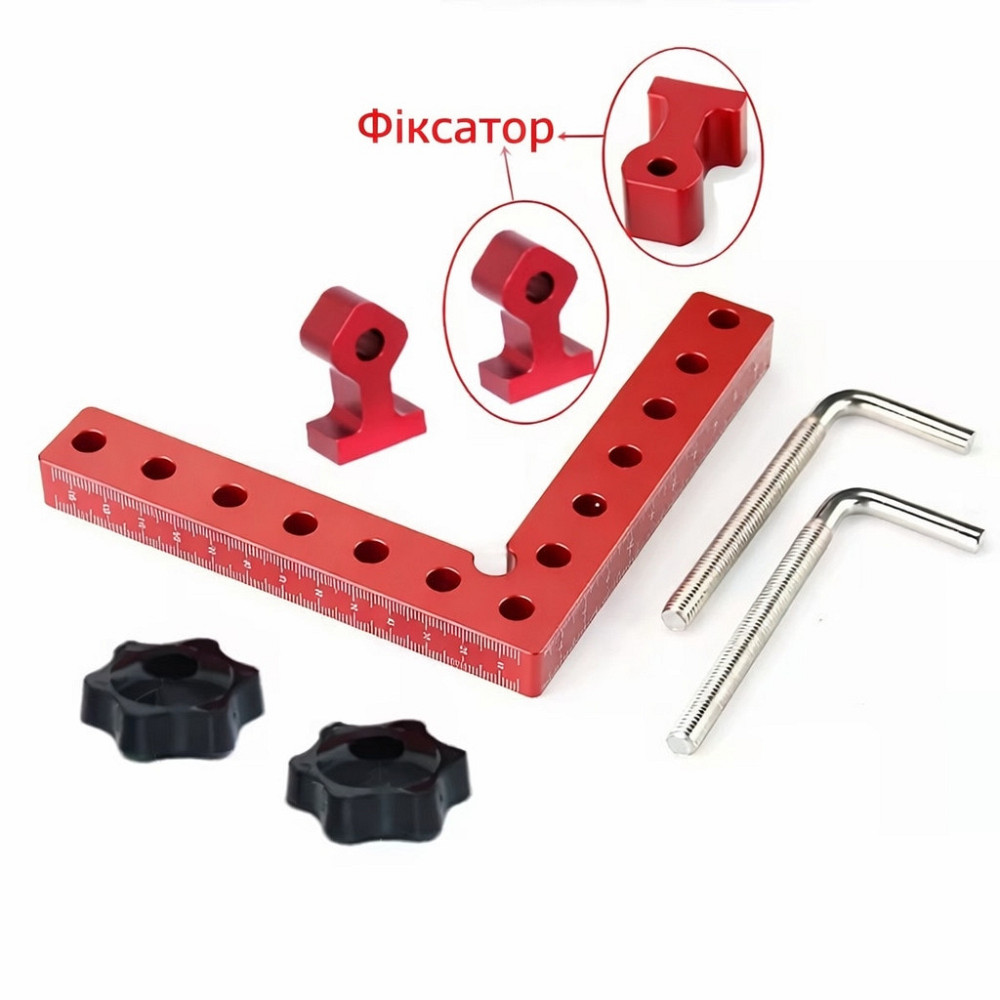 Кутник монтажний 90° 140×140 мм з фіксаторами, шаблон для точного виставлення кута (658650044) Київ - фото 2