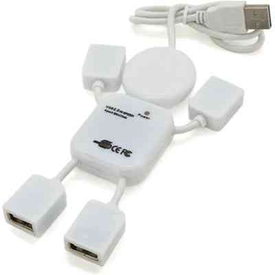 Концентратор Voltronic USB 2.0 to 4xUSB man OEM (YT-HM4-W) Винница