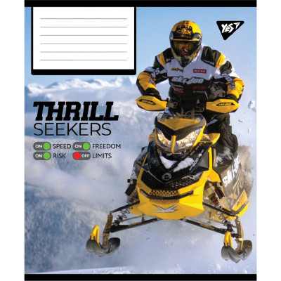 Зошит Yes Thrill Seekers А5 48 аркушів клітинка (767788) Вінниця - фото 6