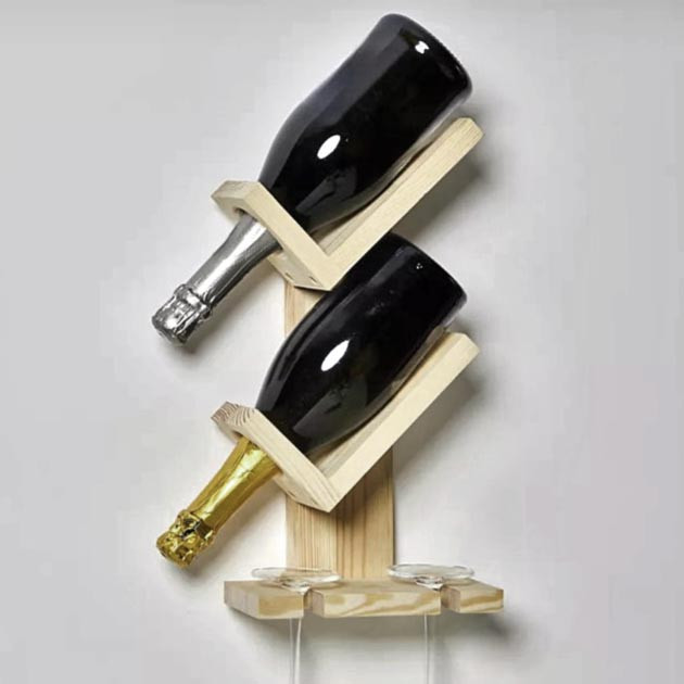 Настінна винна полиця "Хатіро 2" бланже Миколаїв - фото 1
