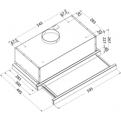 Витяжка кухонна Pyramida ATH 60 (800) GBL Вінниця - фото 4