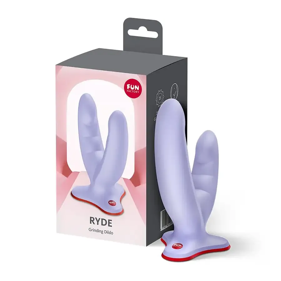 Подвійний фалоімітатор Fun Factory RYDE Purple, гнучкі стовбури, присоска Львів - фото 6