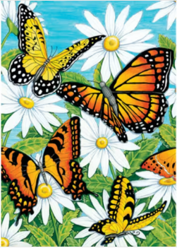 Набір для творчості алмазна картина Метелики в ромашках Strateg розміром 30х40 см кр (GD86103), шт Київ - фото 1