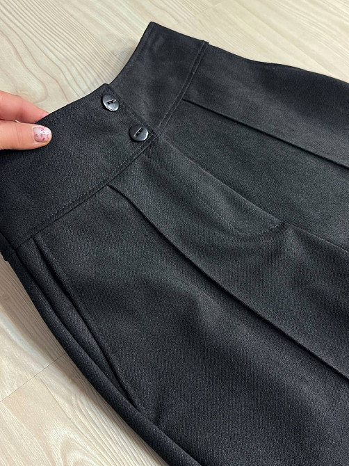 Брюки жіночі Gritana 234 палаццо під замшу чорні, чорний, S Київ - фото 11