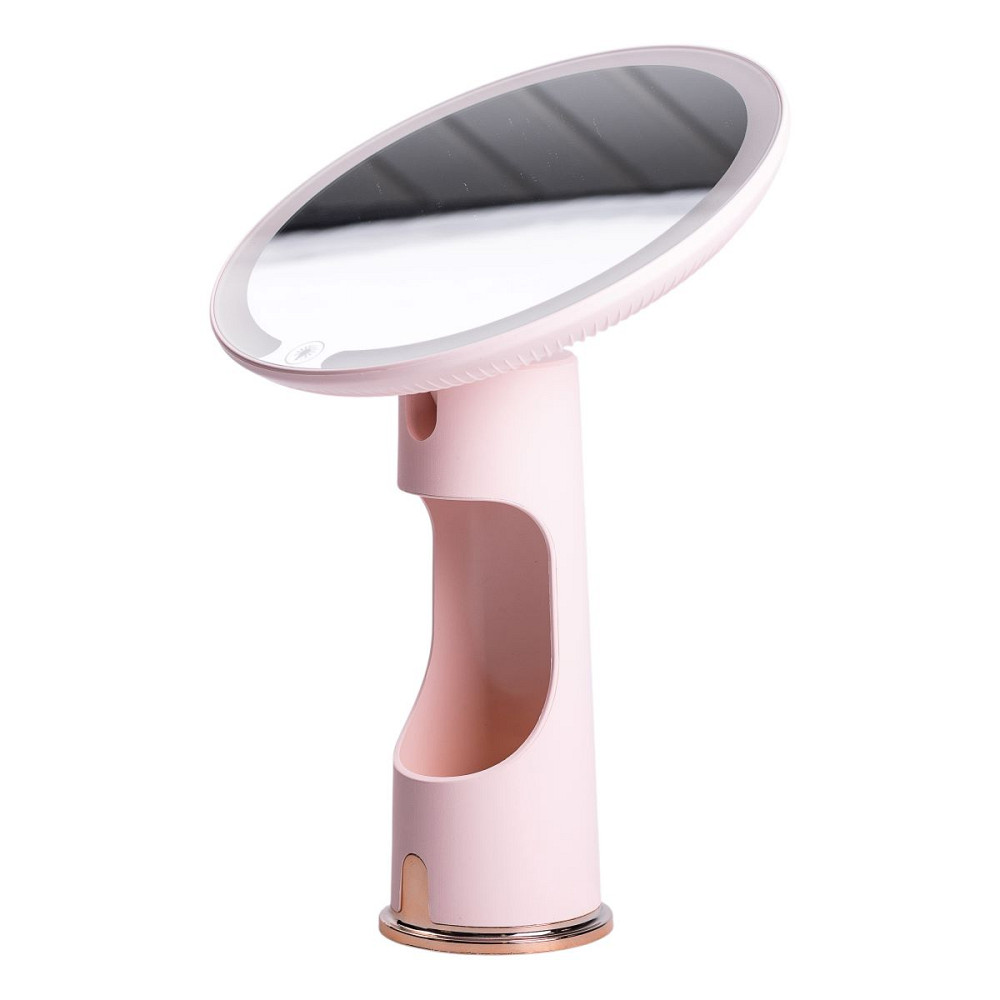 Yiwu Дзеркало косметичне 18,5х10х29 см з підсвічуванням Рожеве HP-10-1AP Коломыя - изображение 2