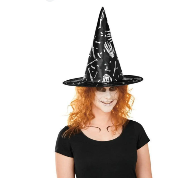 Шапка Хэллоуин Скелет one size черно-серебристый Киев - изображение 3