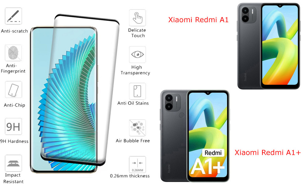 Защитное стекло HyperGlass Pro для Xiaomi Redmi A1, Redmi A1+ – максимальная чувствительность и защита Киев - изображение 2