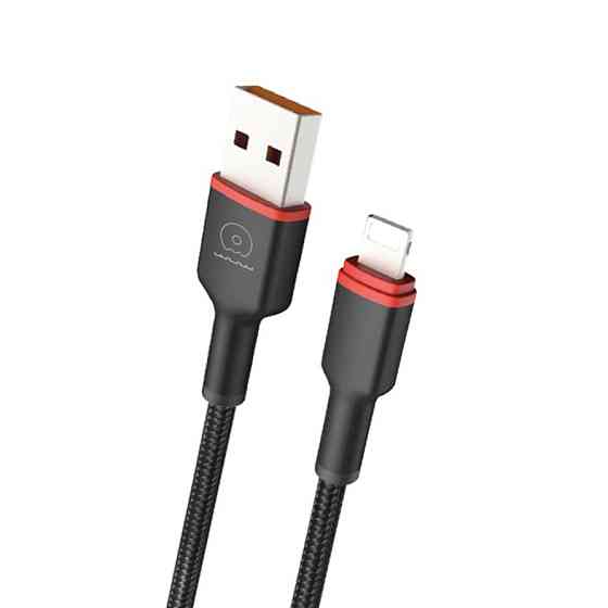 Кабель WUW-X203 USB Lightning 2,4А black Киев