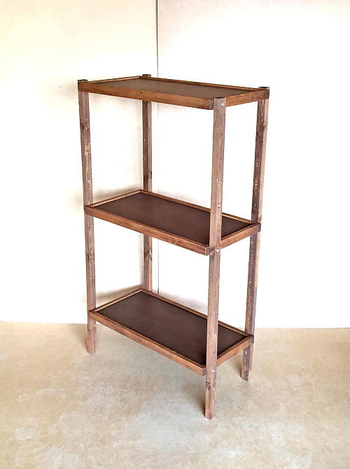 Етажерка розбірна "Честер" 3 полиці 40х80х150 капучино Миколаїв - фото 1