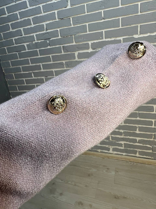 Костюм жіночий De Red 77029 в'язка брюки зі светром оверсайз гудзики one size, пудра, one size Київ - фото 15