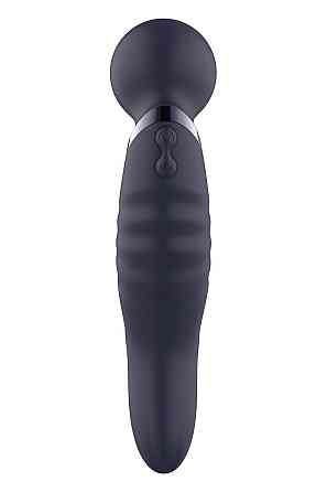 Вібратор мікрофон вигнутий подвійний стимуляції Dream Toys Glam Dual Wand Vibe, фіолетовий Sex Aura Київ