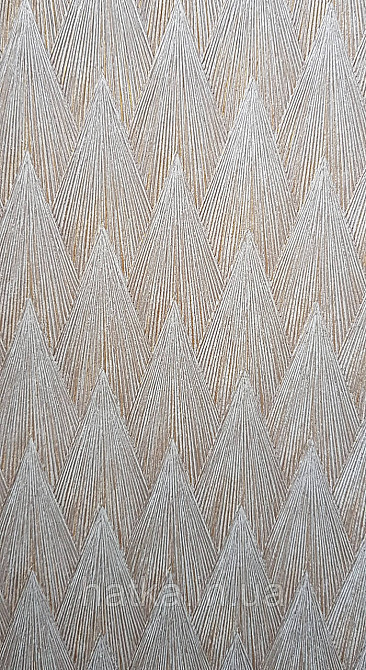 Шпалери вінілові на флізеліні AdaWall Omega1.06х10 геометрія 3д фігури структурні золотисті 23202-5 Київ - фото 2