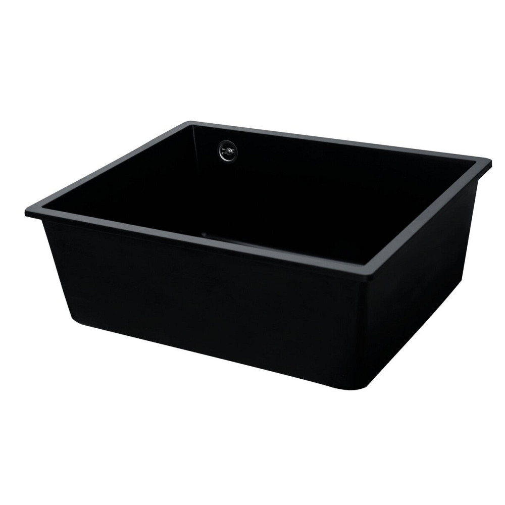 VALESO Гранітна мийка для кухні VALESO OASIS 5444 матова Чорна Киев - изображение 5