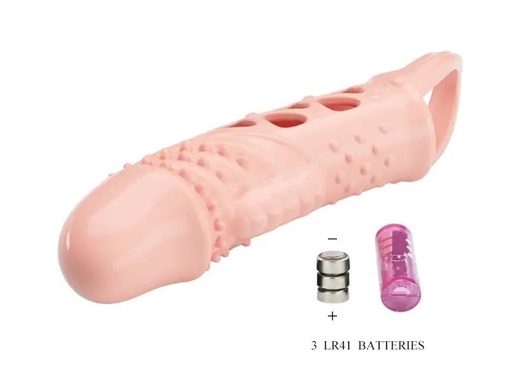 Удлиняющая насадка с вибростимуляцией ( на 2,5 см ) PRETTY LOVE - PENIS SLEEVE Cecelia Sex Aura Киев - изображение 7