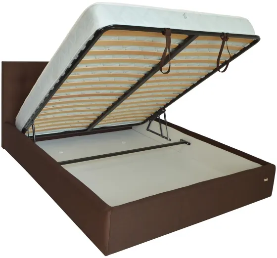 Ліжко Chester Comfort 120 х 190 см Etna-027 З підйомним механізмом та нішою для білизни Коричневий Київ