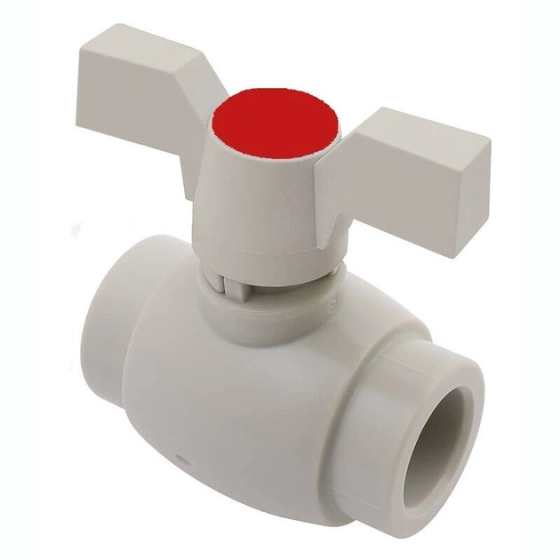 PPR Кран шаровой для горячей воды (бабочка) 25 KOER Харьков