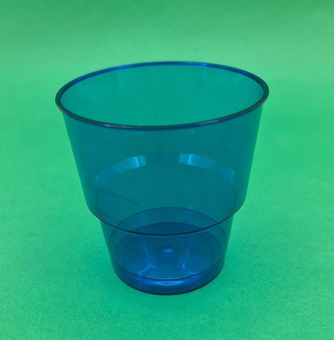 Стакан 200 мл склоподібний, блакитний уп./25 штук Харків - фото 2