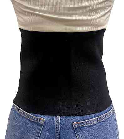 Бандаж абдоминальный послеоперационный с плотной ткани Orthopoint SL-240Y-S, пояс для живота черный, Размер L Каменец-Подольский