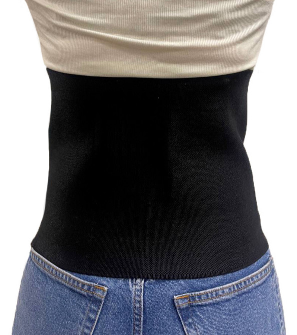 Бандаж абдоминальный послеоперационный с плотной ткани Orthopoint SL-240Y-S, пояс для живота черный, Размер L Каменец-Подольский - изображение 3