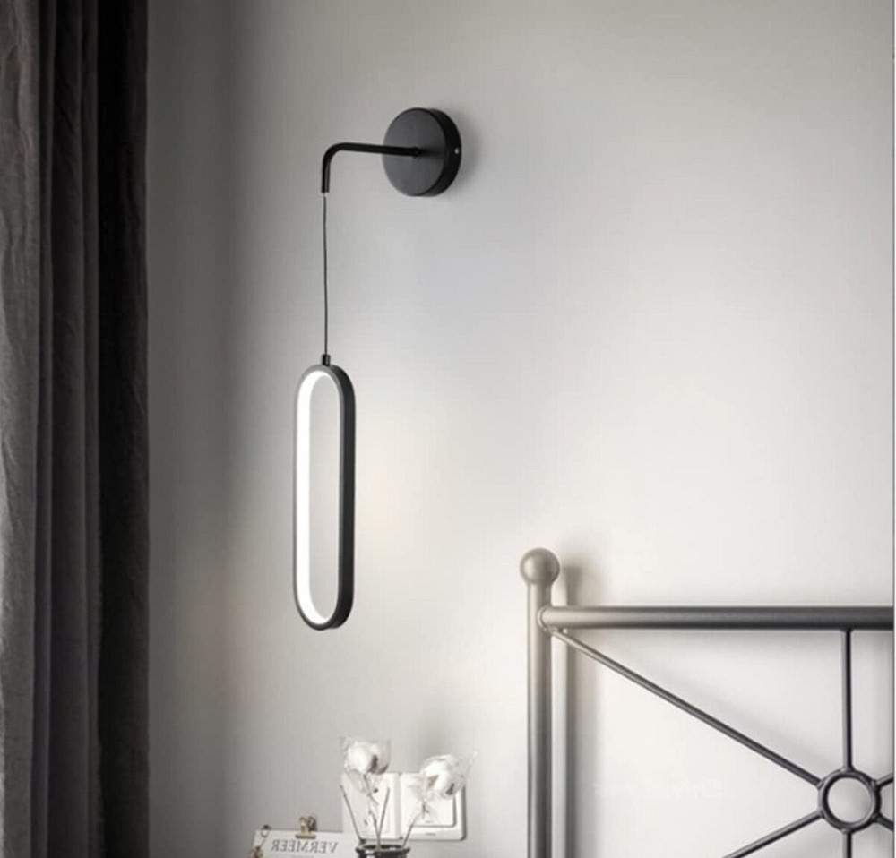 Бра настінне світлодіодне акрилове VALESO ph207 для спальні та вітальні 40W Чорне Коломия - фото 5