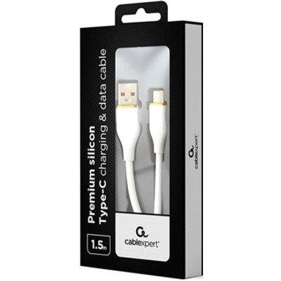 Дата кабель USB 2.0 AM to Type-C 1.5m 2.1A Cablexpert (CC-USB2S-AMCM-1.5M-W) Вінниця - фото 2