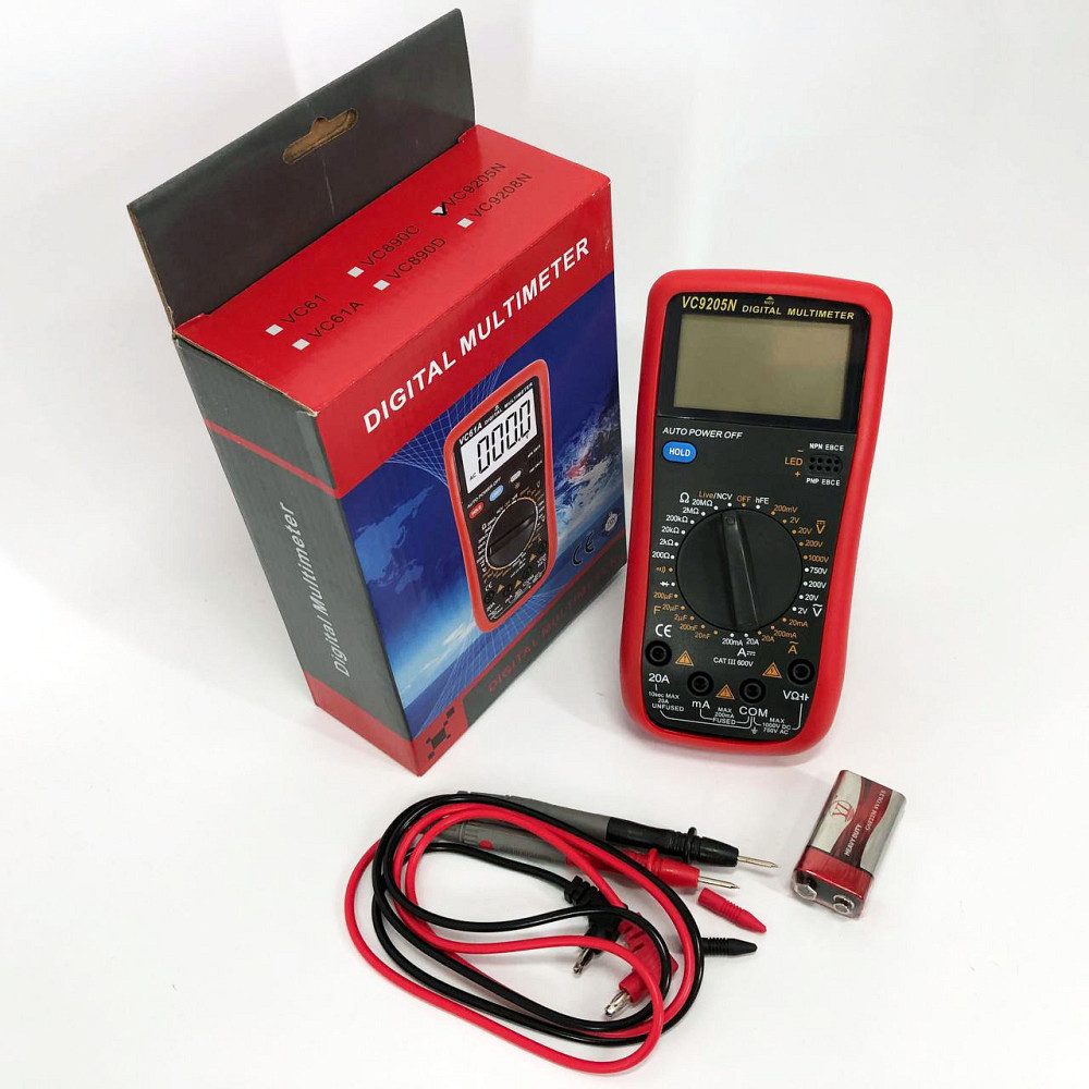 Мультиметр із хорошою точністю VC9205N, Мультиметр із функцією захисту від перевантаження IM-42 Львів - фото 9