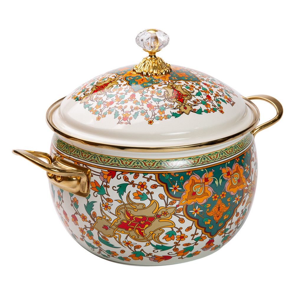 Емальована каструля 4 л для газових та електричних плит Київ - фото 1