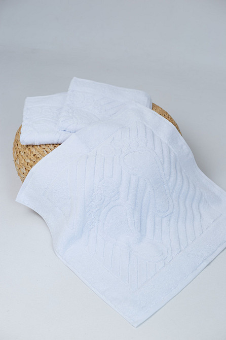 Полотенце махровое Ideal Textile для ног 50х50см белый 700 г/м2 (56860427) Черновцы - изображение 6