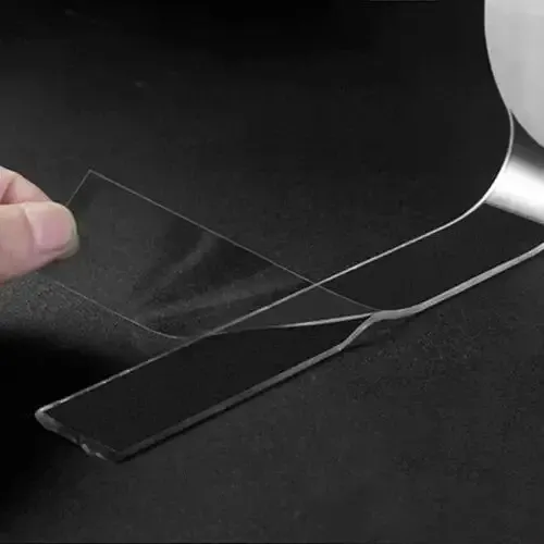 Багаторазова кріпильна стрічка Ivy Grip Tape 1м, прозора, ширина 2 см, довжина 5 метрів, матеріал ге Київ - фото 8