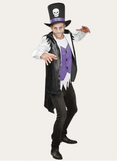 Костюм Зомбі Пірат для вечірки на Хелловін фрак, капелюх розмір XL 56-58 чорний Київ - фото 3