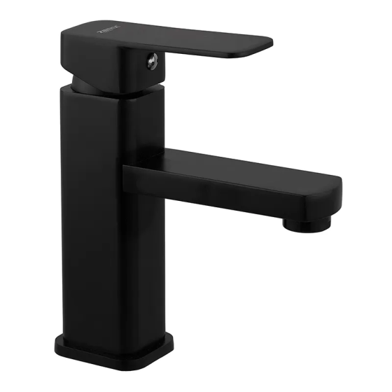 Чорний змішувач для умивальника Zerix LEB1-123 Харків