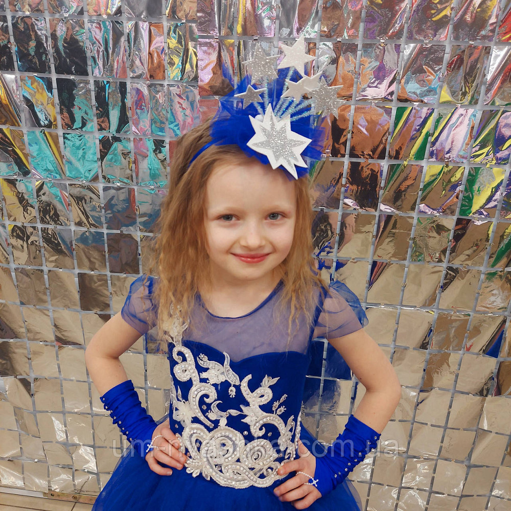 Дитяча синя сукня 3Д-Мереживо 104-122 Кривий Ріг - фото 5