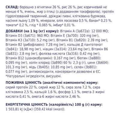 Сухий корм для собак Club 4 Paws Преміум. Ягня і рис 14 кг (4820083909573) Вінниця