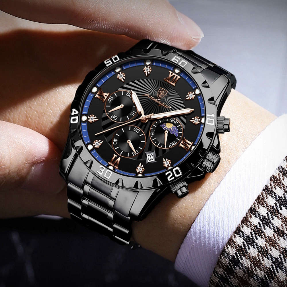 Часы мужские наручные Poedagar Extra Черный Винница - изображение 9