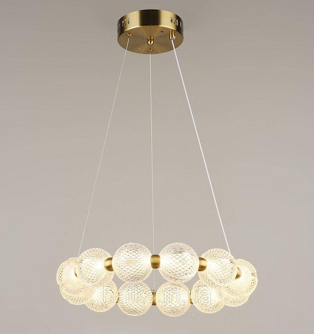 Люстра подвесная светодиодная VALESO LED 24W Белый Медь Сталь Акрил YH1438/24W Киев - изображение 1