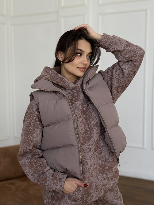 Жилетка черная женская укороченная Мокко 46/48 Харьков - изображение 5