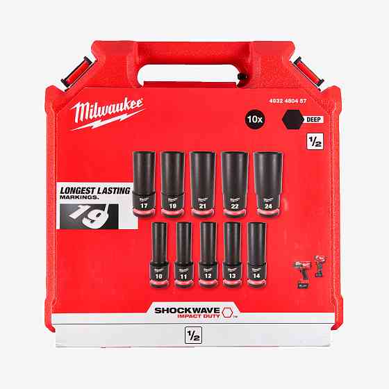 Набор головок 1/2'' SKT ShW MILWAUKEE удлиненных, (10шт) Одесса
