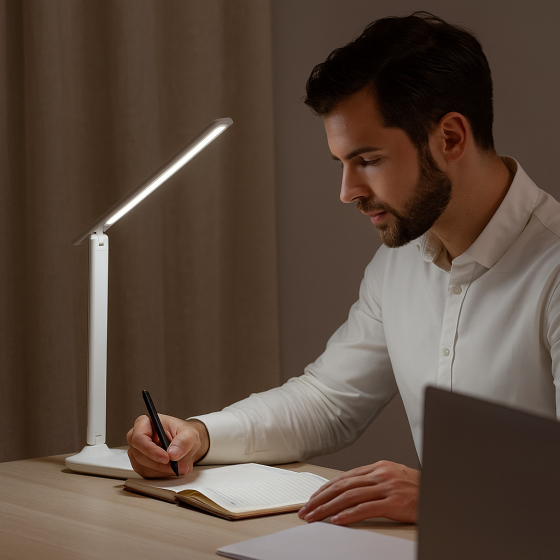 Складна настільна лампа з акумулятором,3000 мАг,23 Вт,BL-1949 SBR Київ