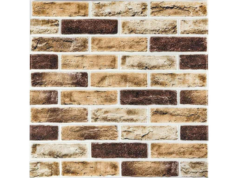 Панель стінова 3D 700 * 700 * 4мм 415 Бежево-коричневий (D) SW-00000770 ТМ STICKER WALL Київ - фото 1