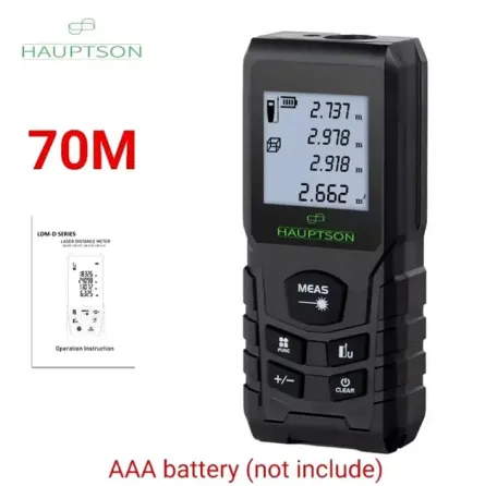 Цифровой лазерный дальномер рулетка HAUPTSON 70 метров Коломыя