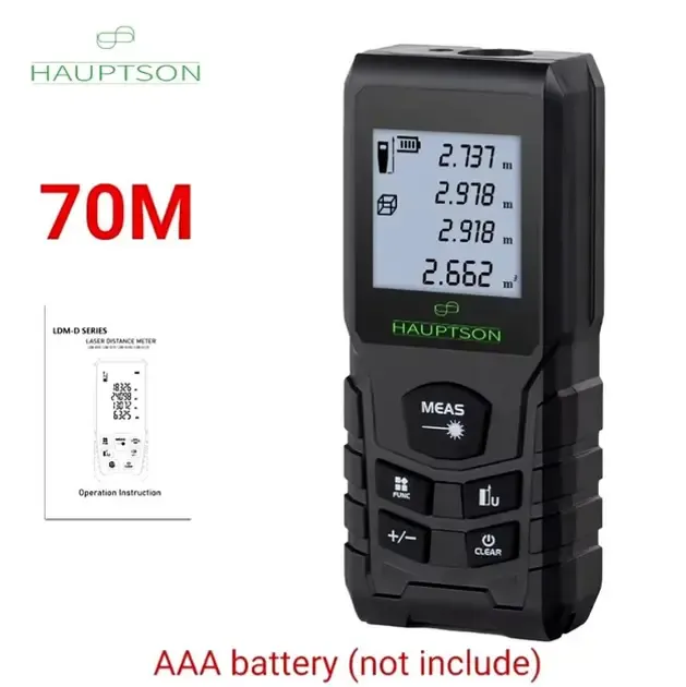 Цифровой лазерный дальномер рулетка HAUPTSON 70 метров Коломыя - изображение 2