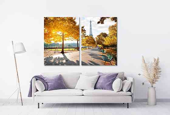 Модульная картина в гостиную / спальню   Париж  TLV-2_069 70x102 см Київ
