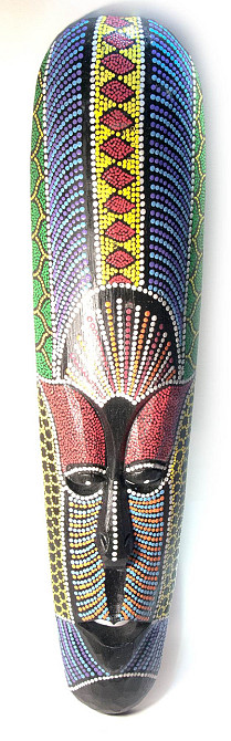 Маска з дерева розписна Київ - фото 1