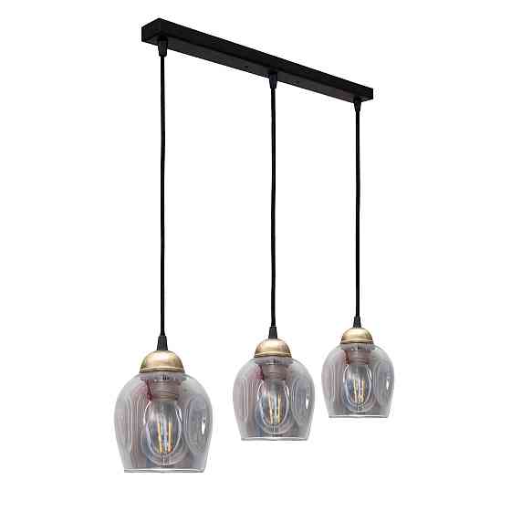 Светильник подвесной MSK Electric Enigma на планке под три лампы Е27 PL 2024-3 BK Одесса