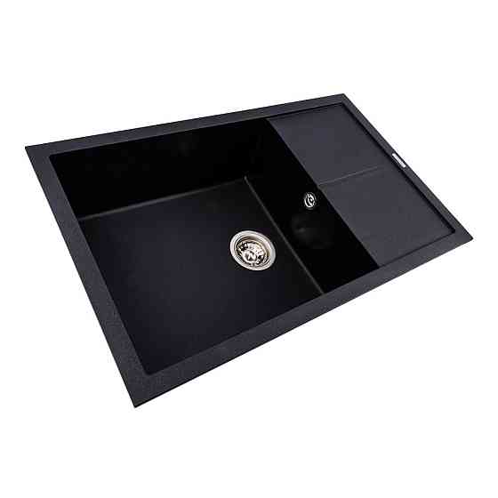 Гранітна мийка VALESO CALYPSO 7950 матова Чорний металік Коломыя